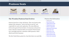 Desktop Screenshot of pontoonseats.com